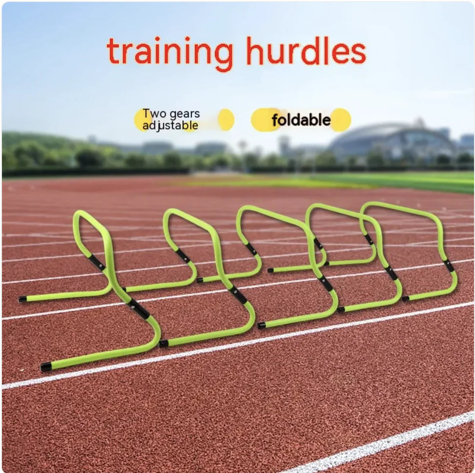 Adjustable Height Folding Football Training Hurdle